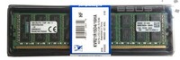 Memory RAM 1x 16GB Kingston ECC REGISTERED DDR4  2133MHz PC4-17000 RDIMM | KVR21R15D4/16HA