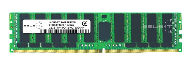 Memory RAM 1x 32GB ESUS IT ECC LOAD REDUCED DDR4 4Rx4 2400MHz PC4-19200 LRDIMM | ESUD42400LQ4/32G