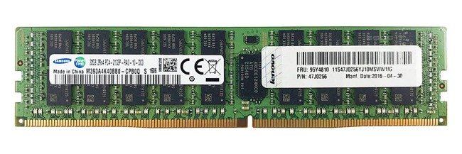 Memory RAM 1x 32GB Lenovo ThinkServer & System X DDR4 2Rx4 2133MHz ECC REGISTERED DIMM | 47J0256  