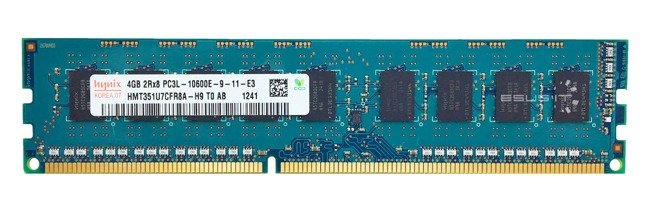 Memory RAM 1x 4GB Hynix ECC UNBUFFERED DDR3  1333MHz PC3-10600 UDIMM | HMT351U7CFR8A-H9