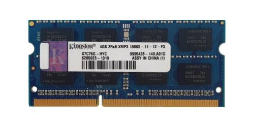 Memory RAM 1x 4GB Kingston SO-DIMM DDR3 1866MHz PC3-14900 | X7C75G-HYC