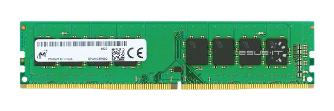 Memory RAM 1x 4GB Micron NON-ECC UNBUFFERED DDR4 3200MHz PC4-25600 UDIMM | MTA4ATF51264AZ-3G2