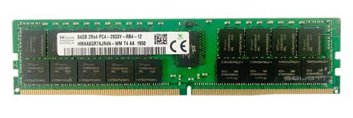 Memory RAM 1x 64GB Hynix ECC REGISTERED DDR4 2Rx4 2933MHz PC4-23400 RDIMM | HMAA8GR7AJR4N-WM