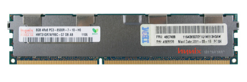 Memory RAM 1x 8GB Hynix ECC REGISTERED DDR3  1066MHz PC3-8500 RDIMM | HMT31GR7AFR8C-G7