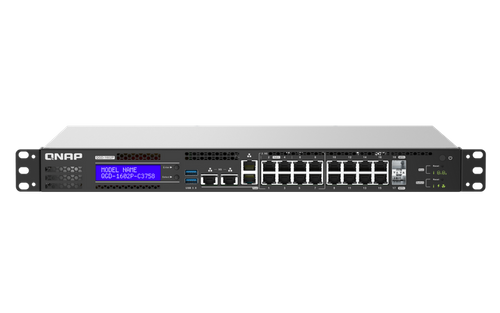 Switch QNAP QGD-1602P-C3758-16G 8x 1Gb | 8x 2.5Gb 2x SFP+ 370 W PoE+/PoE++