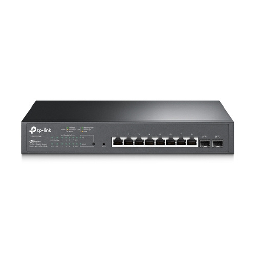 Switch TP-LINK TL-SG2210MP 8x 1Gb 2x SFP 150 W PoE+