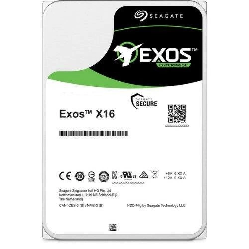 Hard Disk Drive Seagate Exos X16 3.5'' HDD 12TB 7200RPM SATA 6Gb/s 256MB | ST12000NM001G-FR